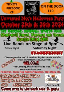 Halloween Party October 25th & 26th 2024