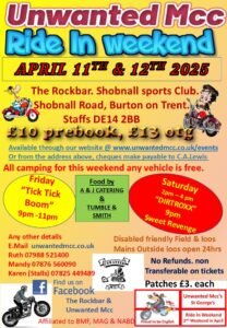 Ride In Weekend April 11th & 12th 2025